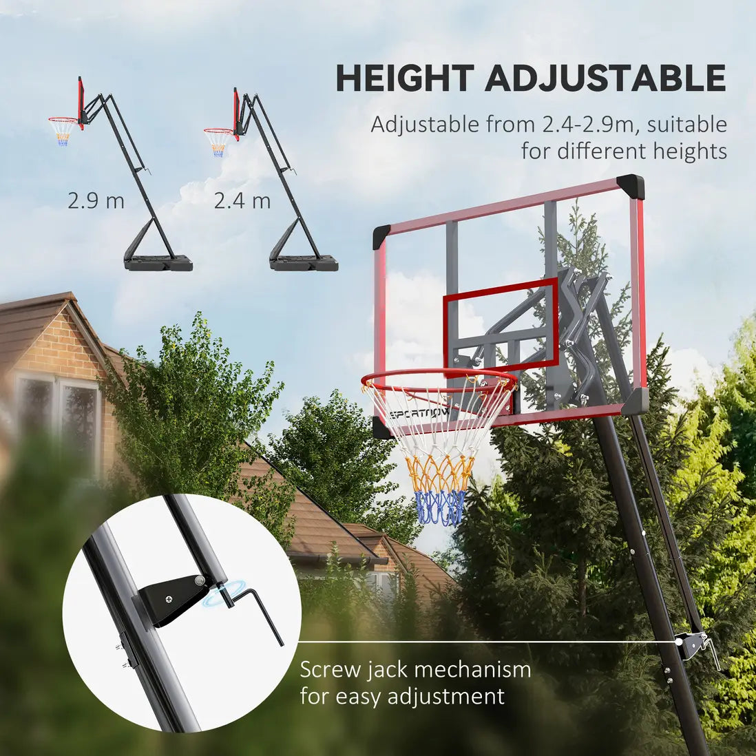 Lifetime Portabel Basketkorg 44 tum Justerbar