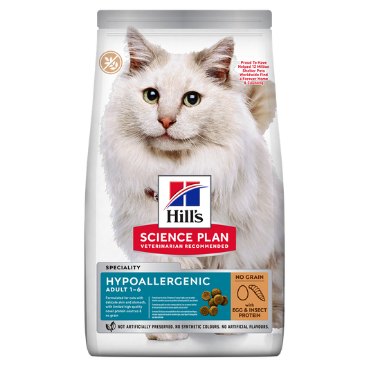 Hill's Science Plan Cat Adult Hypoallergenic Egg & Insect