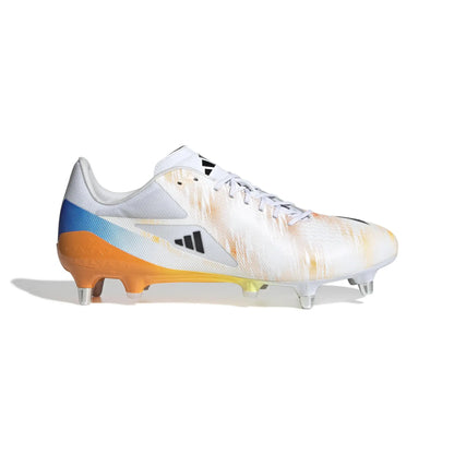 Adidas Adizero RS15 Pro SG Rugby Skor – Cloud White/Core Black/Lucid Tangerine