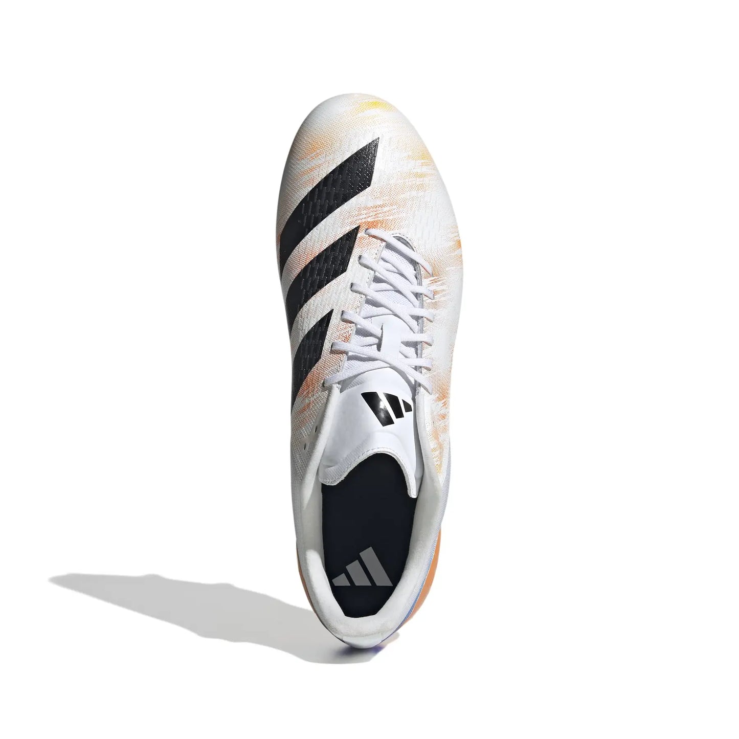 Adidas Adizero RS15 Pro SG Rugby Skor – Cloud White/Core Black/Lucid Tangerine