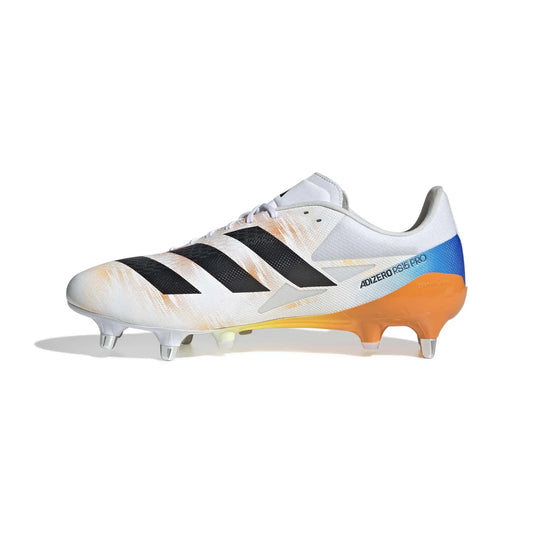 Adidas Adizero RS15 Pro SG Rugby Boots – Cloud White/Core Black/Lucid Tangerine