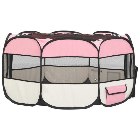 vidaXL Foldable Dog Yard with Carrying Case