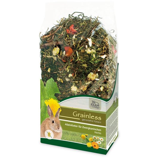 JR Farm Grainless Herbs Dvärgkanin 400g