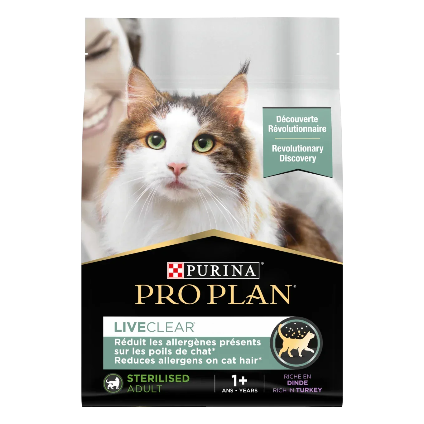 Pro Plan Liveclear Sterilized Adult Turkey Cat Food 1.4kg