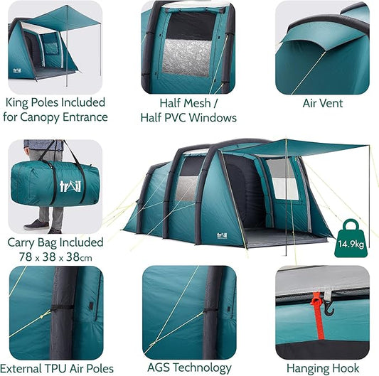 Trail Brazen 4-Person Air Tent with Living Area