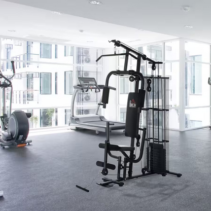 HOMCOM Multigym Hemmagym Träningsstation 45 kg