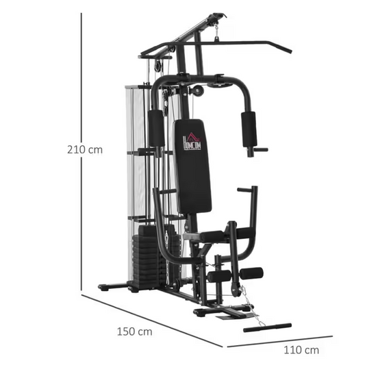 HOMCOM Multi-Gym Home Training Station 45 kg