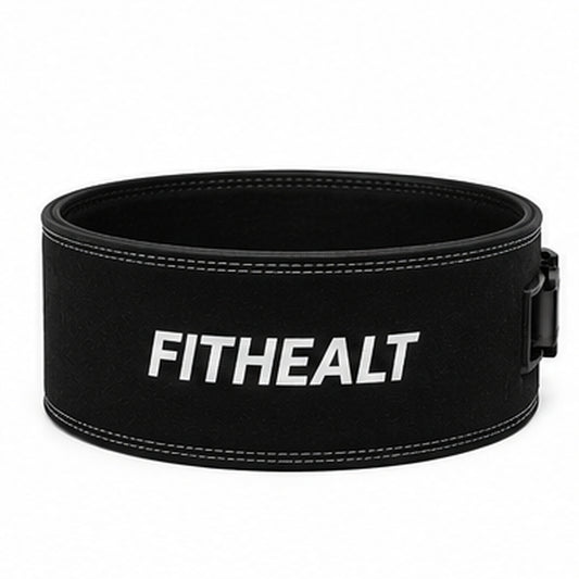 Fithealt Lifting Belt – Svart lyftarbälte för styrketräning och tunga lyft