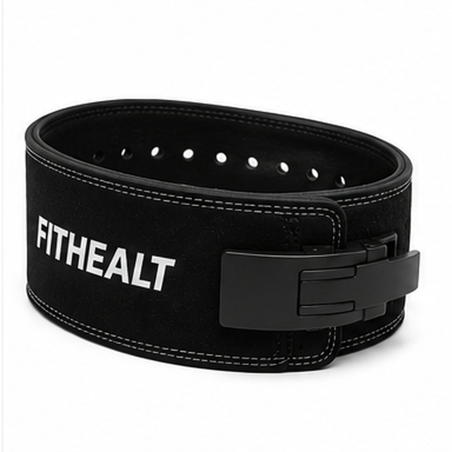Fithealt Lifting Belt – Svart lyftarbälte för styrketräning och tunga lyft