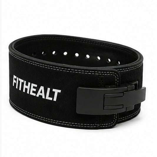 Fithealt Lifting Belt – Svart lyftarbälte för styrketräning och tunga lyft