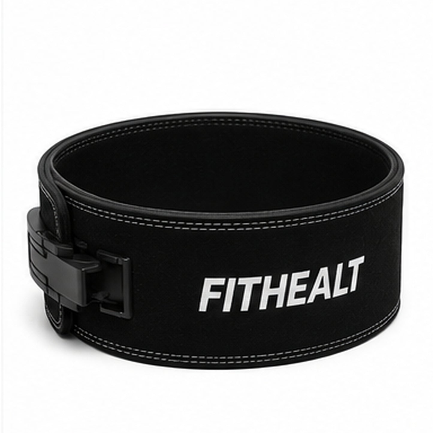 Fithealt Lifting Belt – Svart lyftarbälte för styrketräning och tunga lyft