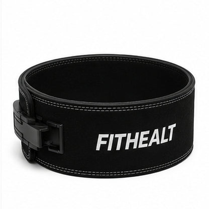 Fithealt Lifting Belt – Svart lyftarbälte för styrketräning och tunga lyft