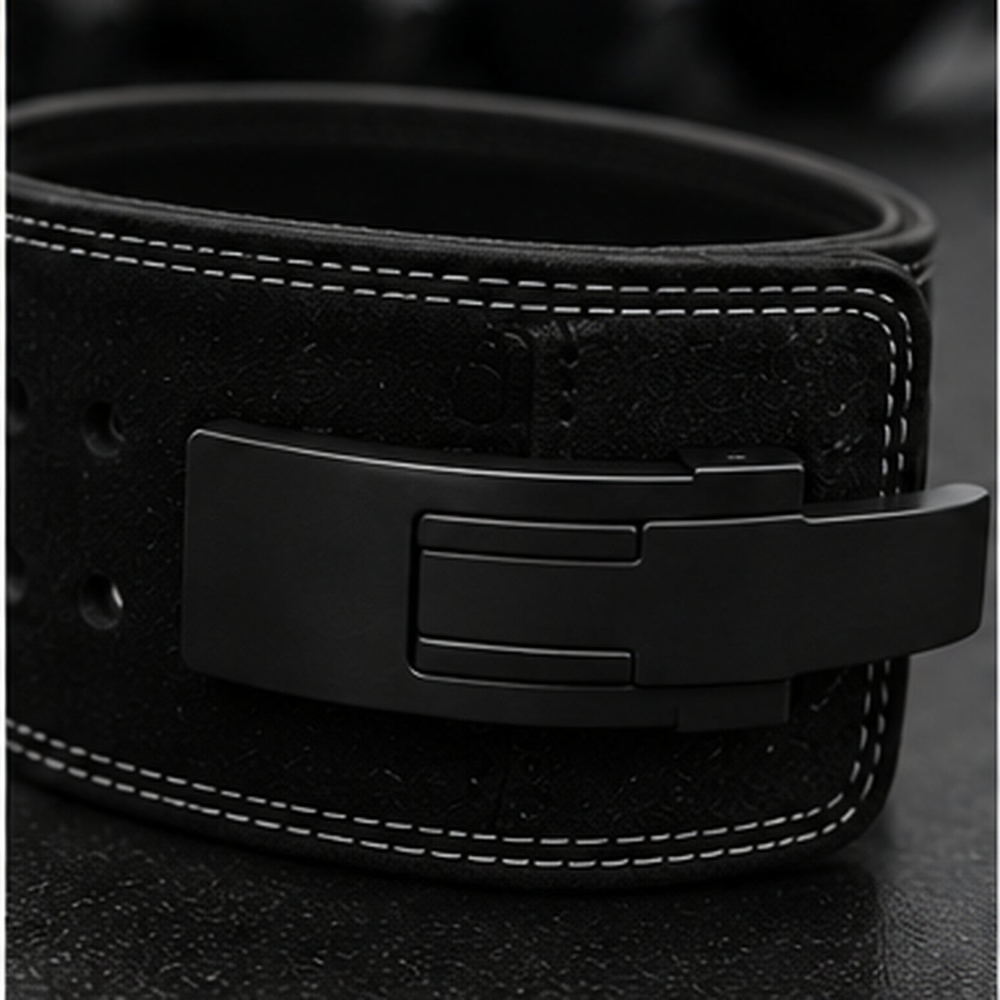 Fithealt Lifting Belt – Svart lyftarbälte för styrketräning och tunga lyft