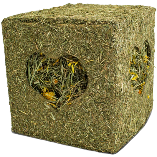 JR Farm Heu-Würfel med Blommor 450g