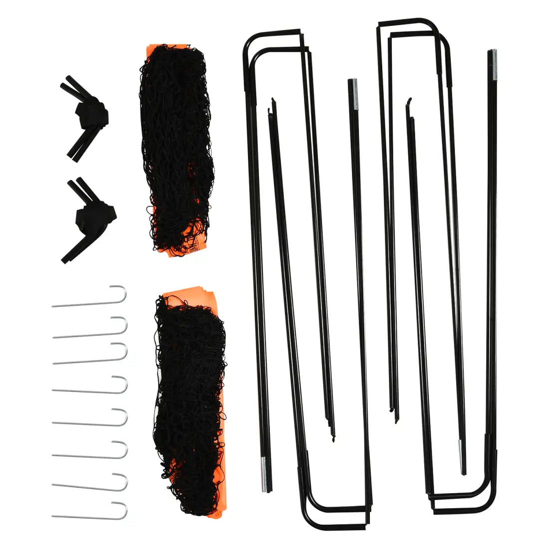 HOMCOM Hopfällbart Fotbollsmål 6 x 3 ft 2-pack