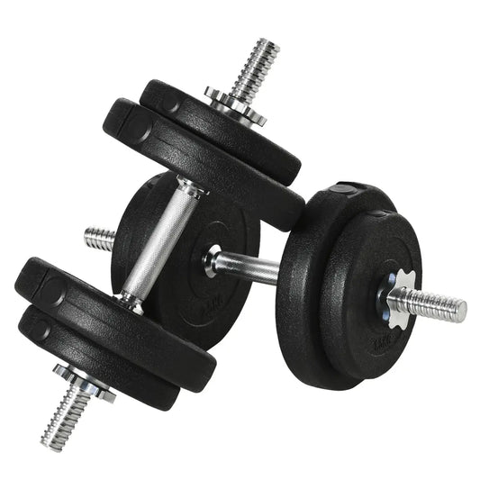 HOMCOM Adjustable Dumbbell Set 20 kg