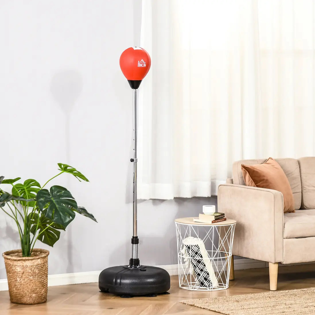 HOMCOM Punching Bag with Stand and Gloves