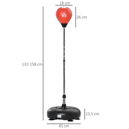 HOMCOM Punching Bag with Stand and Gloves