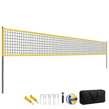 SPORTNOW Portabelt Volleybollnät med Justerbar Höjd