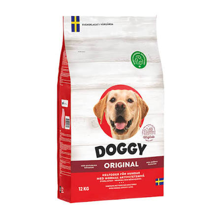 DOGGY Original 12 kg Torrfoder För Hund