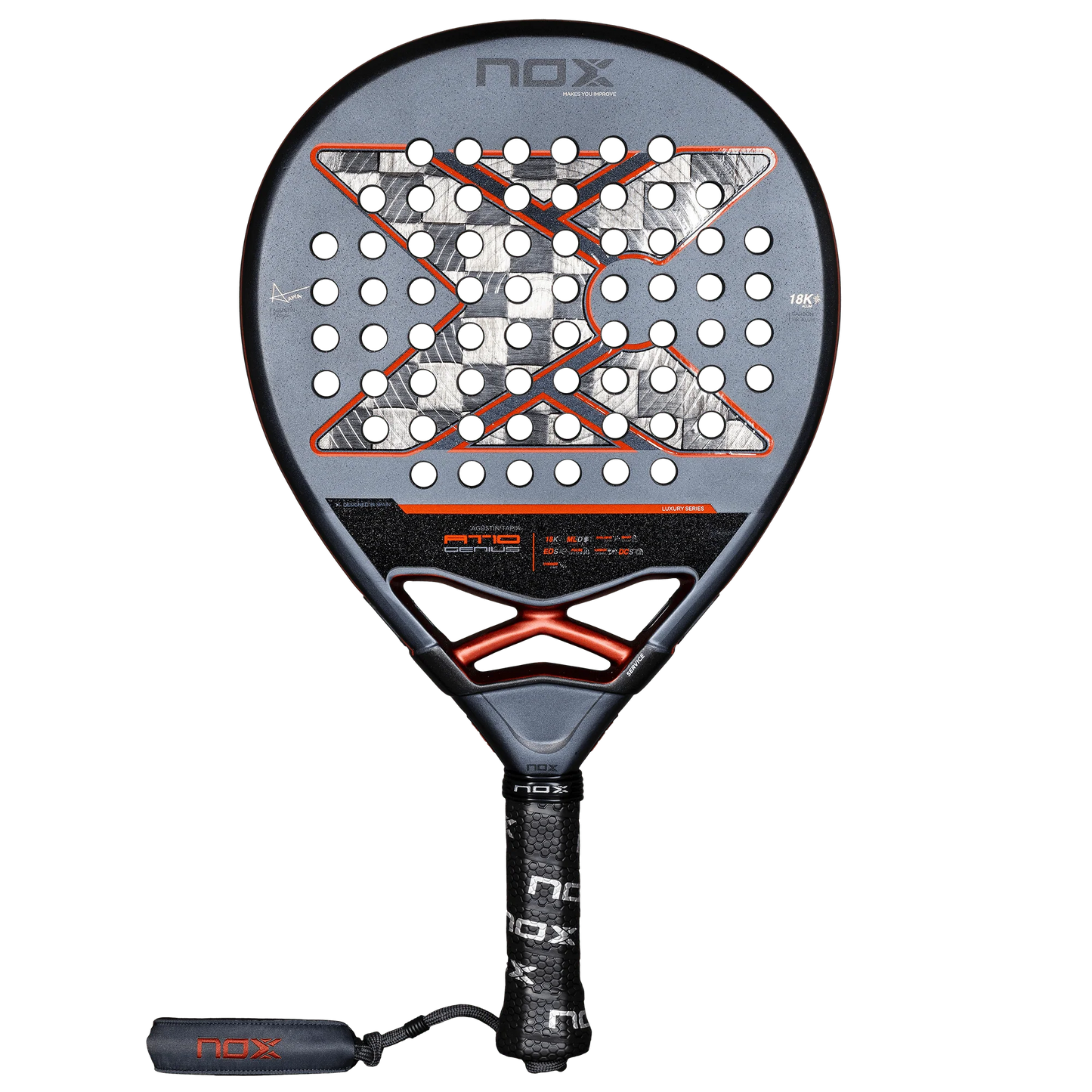 NOX AT10 Genius 18K Alum 2025 Padelracket by Agustín Tapia