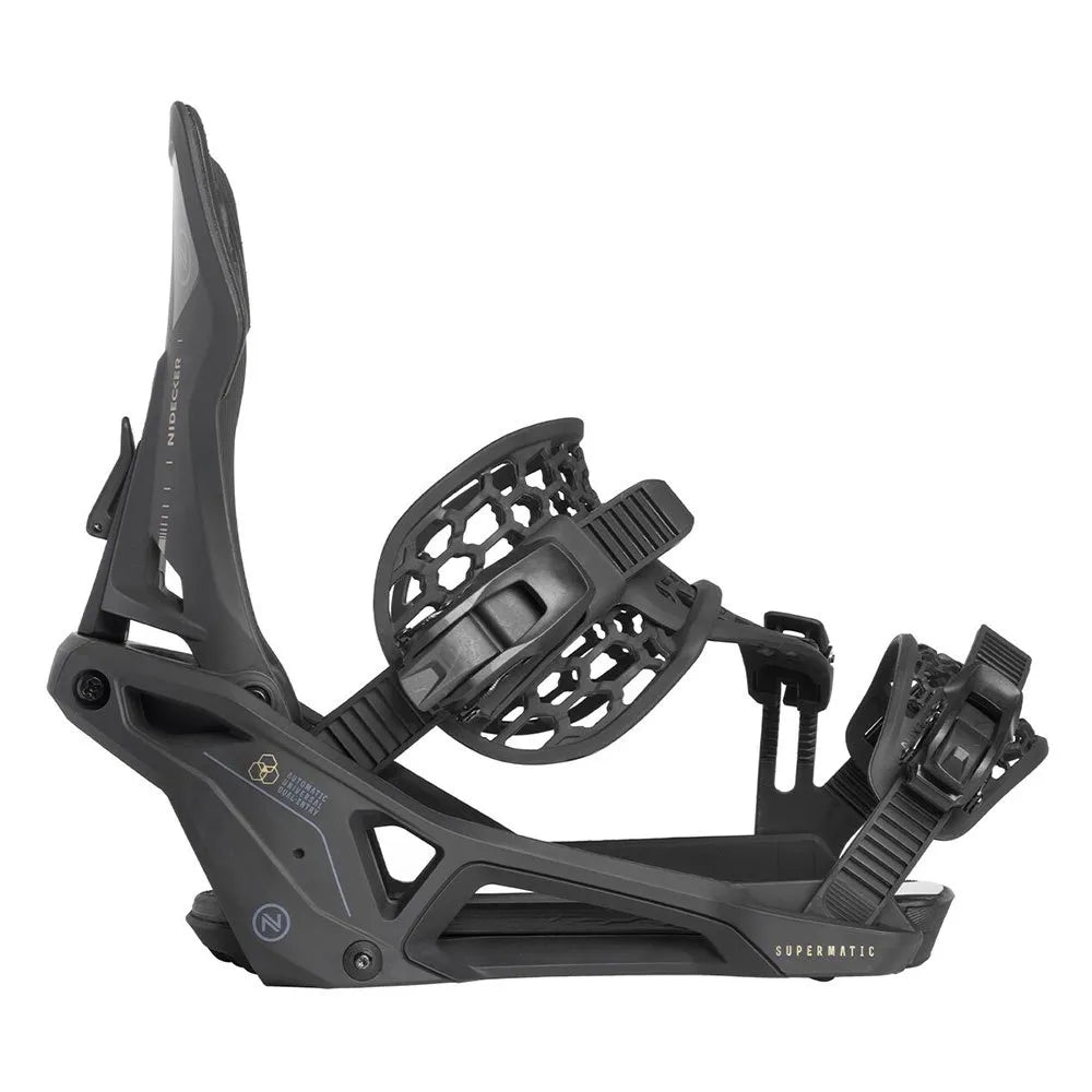 Nidecker Supermatic Snowboard Bindings Black