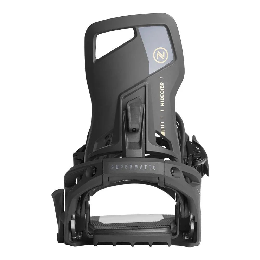 Nidecker Supermatic Snowboard Bindings Black