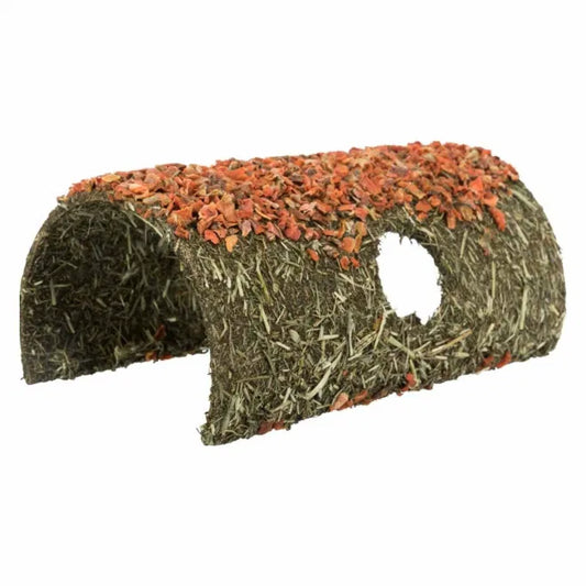 Trixie Wicker Tunnel med Hö & Morot 15x33cm 110g